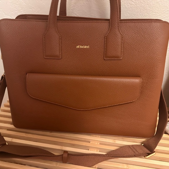 Alf the Label Pebble Leather Luxe Dana laptop bag - Picture 1 of 3